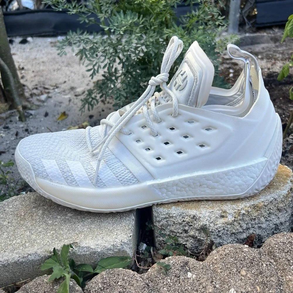 ADIDAS James Harden Vol 2 White Basketball Shoes AP9871 Men's Size 11.5